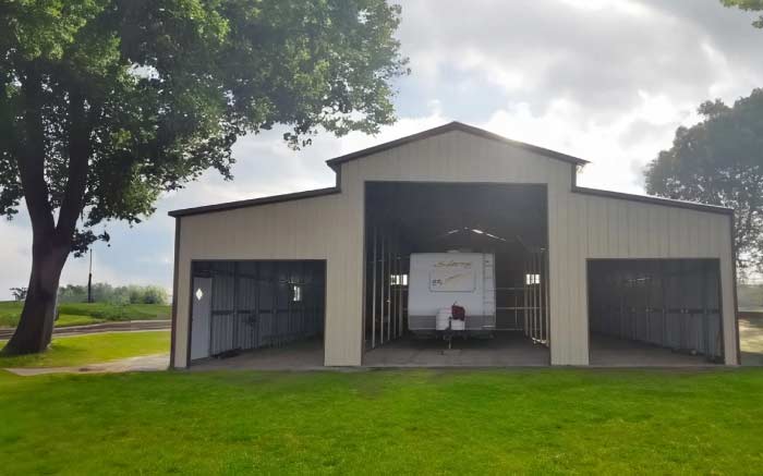 strong metal rv carport construction in california