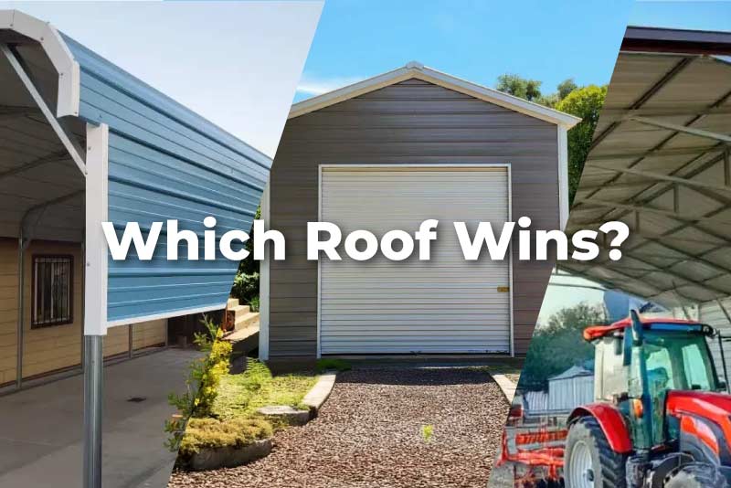 Regular Roof vs. Boxed Eave vs. Vertical Roof metal building: Which Roof Wins?
